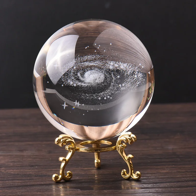 Астрономический 3D шарик с солнечной системой Планетарная модель кристаллами