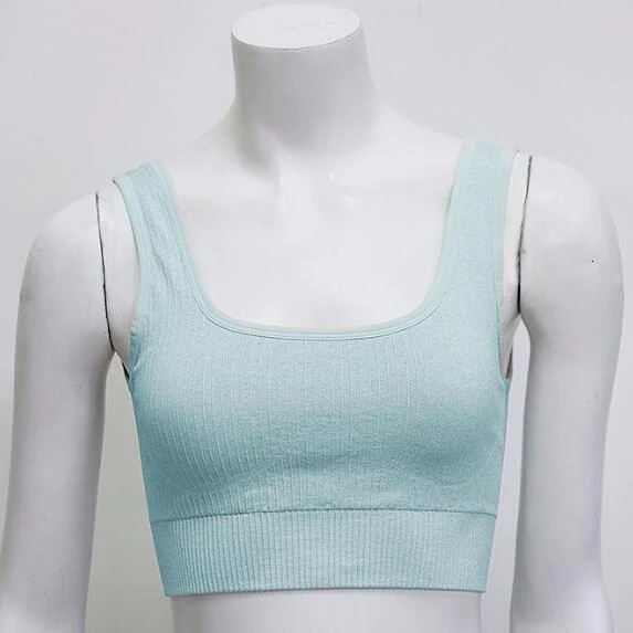 Blue bra Женский комплект из 2 предметов, энергетический бесшовный комплект для йоги, фитнеса, спортзала, йоги, костюм с высокой талией, леггинсы+ комплект с бюстгальтером, высокая эластичность, спортивная одежда для бега, бюстгальтер, штаны - Цвет: Blue bra