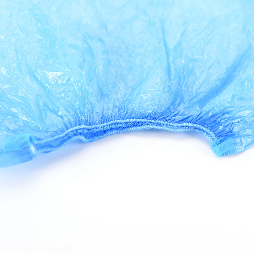 100pcs/lot Disposable Shoe Covers Hospital Overshoes Plastic Rain Waterproof Overshoes Boot Covers Shoe Care Kits Drop Shiping