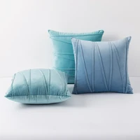 45x45cm square pillow cases velvet plush bed sofa cushion cover solid colour geometry print pillow cover living room home decor