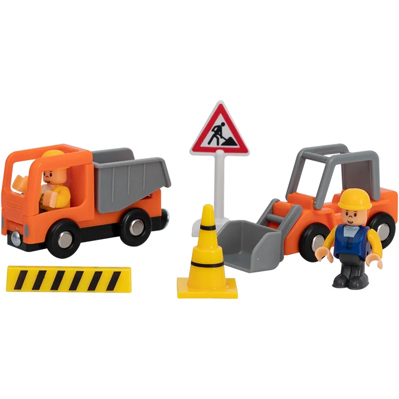 

Wooden Track Rail Accessories Engineering Rescue Kit Track Scene Educational Toys