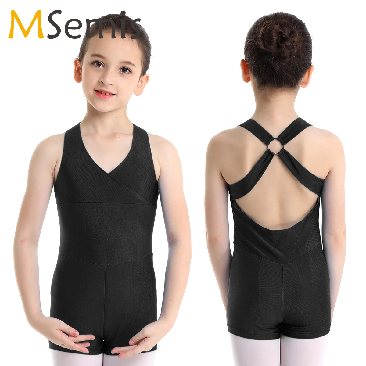 Детское балетное трико с V-образным вырезом и перекрестной спинкой | Тематическая