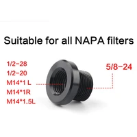 2pcs fuel connector 58x24 to 12 20 12 28 m14x1 m14x1 5 m14x1l barrel thread filter adapter connector