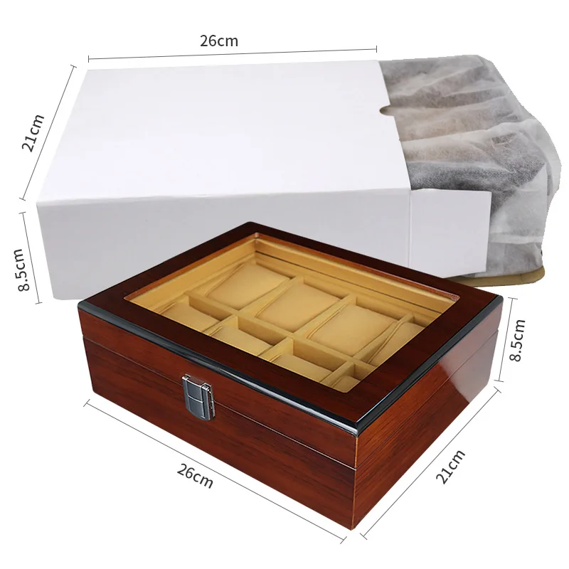 8 позиций/гирлянды Высококачественная настольная витрина лакированная коробка