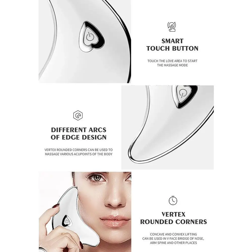 

Natural Electric Guasha Scraper Micro Current Scraper Compress Hot Care Massage Vibration Beauty Tool Therapy Too Li F4W3