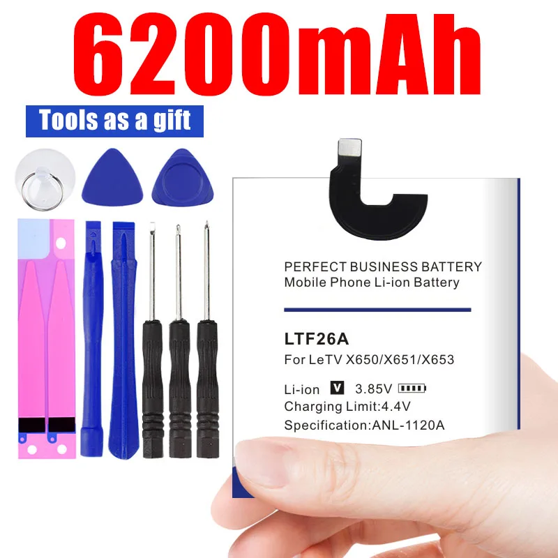 LTF26A 6200 мАч аккумулятор для LeTV LeEco Le Pro 3 AI X650 5 дюймов X651 X653 X656 X658 X659 | Мобильные