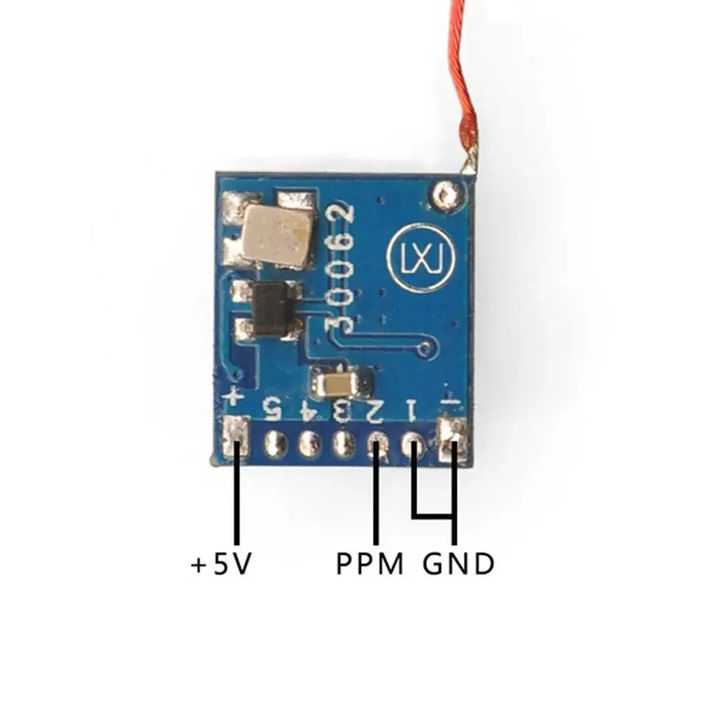 Happymodel Micro 2 4G 5ch DSM/2 приемник с PPM входом для DIY мини-пульта дистанционного
