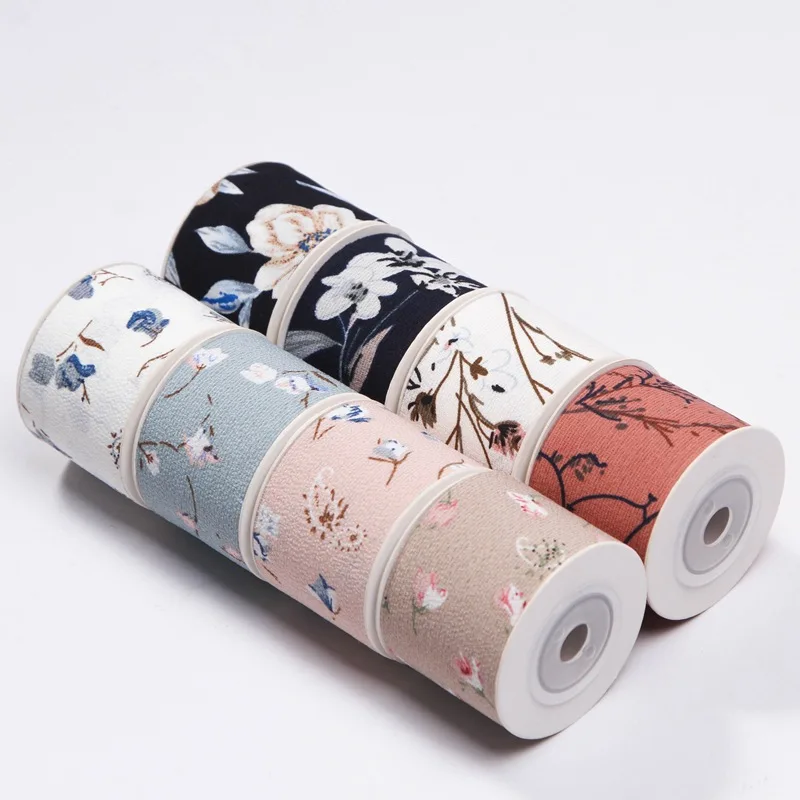 

5 ярдов ленты с принтом одуванчиков Diy бант головные уборы материалы торт подарочная коробка цветы упаковка шляпа Швейные украшения аксессу...