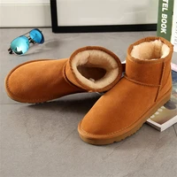 womens snow boots warm plush comfortable non slip thick bottom winter fashion comfortable round toe booties women shoes