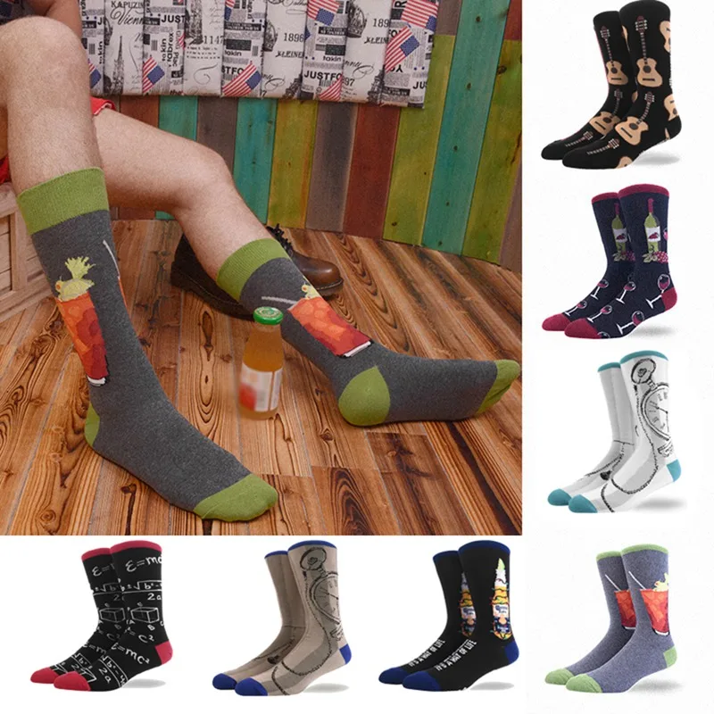 Смешные носки Харадзюку мужские в виде животных орангутанга лягушки слона милые