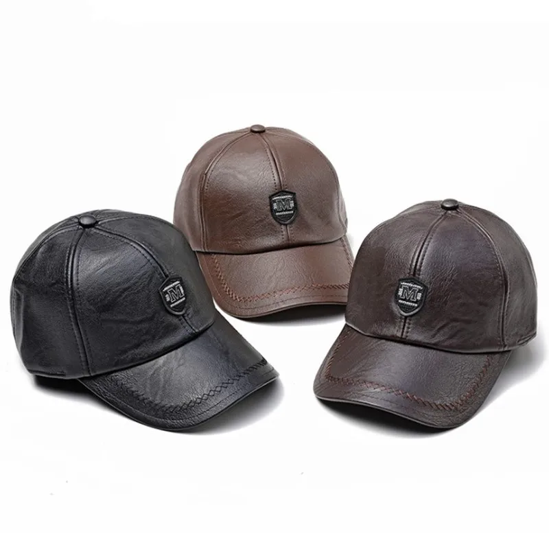 Новая осенне зимняя уличная теплая Бейсболка FUZAIBAZI для мужчин среднего возраста