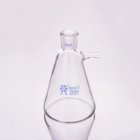 filtering flask with side tubulaturecapacity 250mlground mouth 1423triangle flask with tubulesfilter erlenmeyer bottle