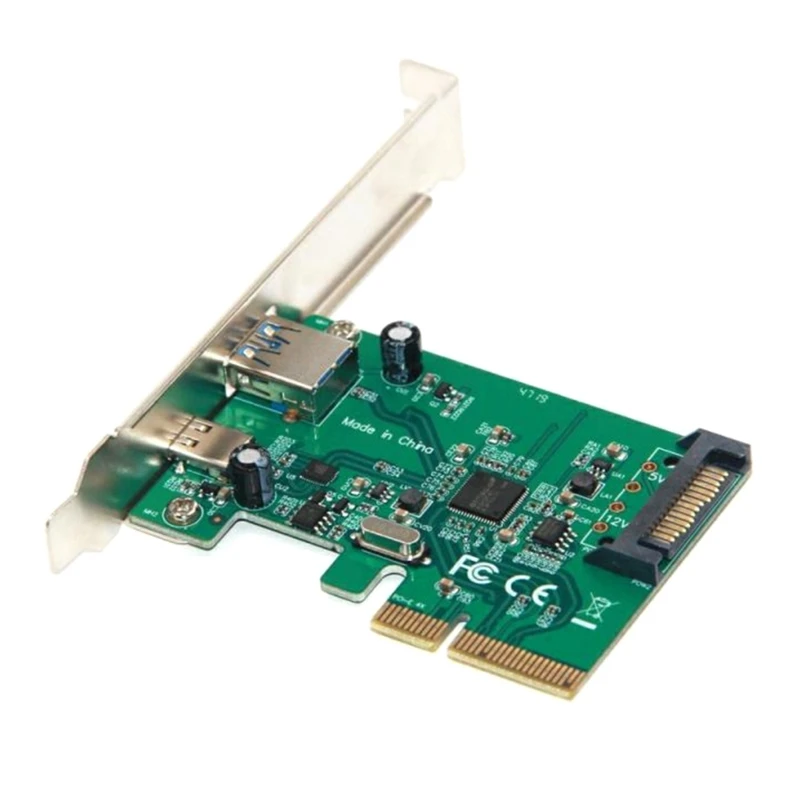 

AU42 -PCI-E для USB3.1 Тип-C + USB3.1 Тип-карты расширения, подходит для PCI-E4X, PCI-E8X, PCI-E16X интерфейсов