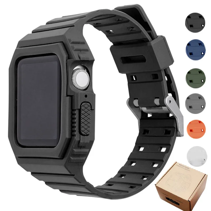 

Newest Sport Strap for Apple Watch band 44mm 42mm Accessorie Soft silicone Transparent Bracelet IWatch Series 6 SE 5 4 38mm 40mm