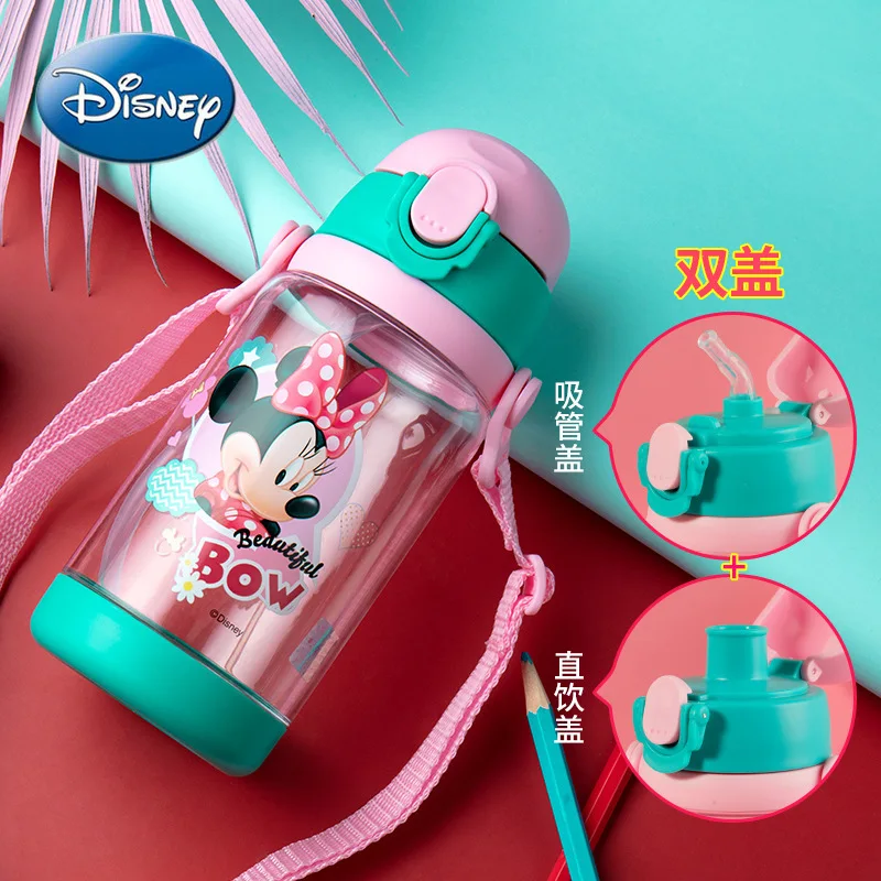 

Disney Mickey Mouse Frozen Children's Water Cup with Straw Kindergarten Student Kettle Drop-proof Portable Water Carafe