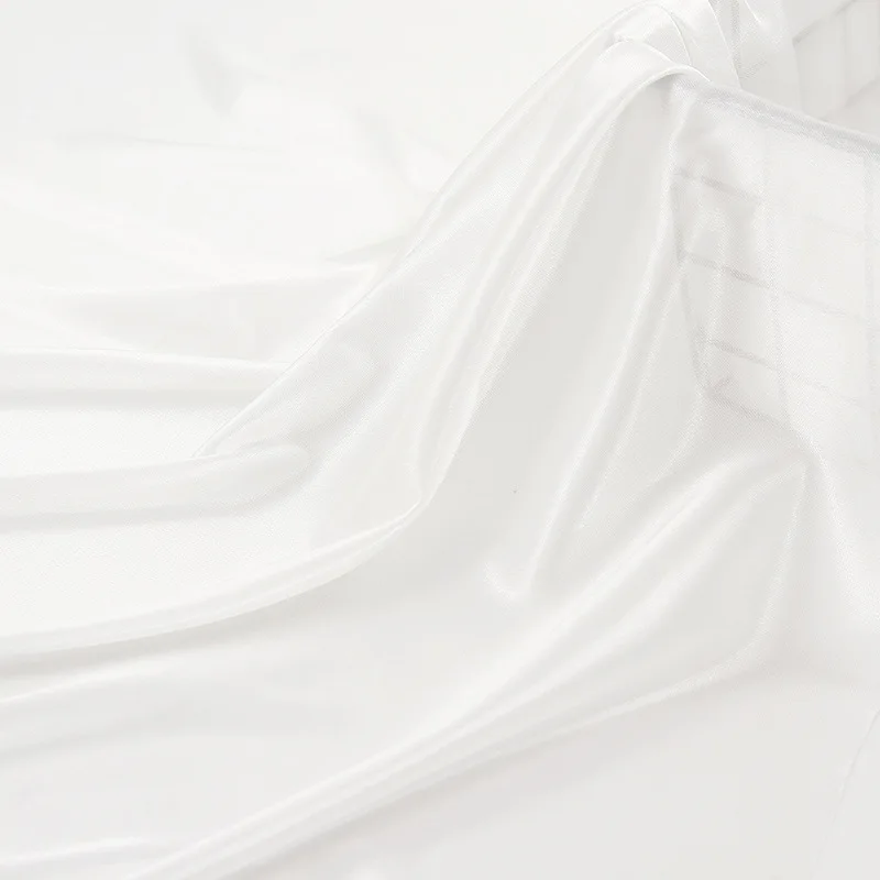 Белый простой светильник шифоновая Пижама топы метр 154 см в ширину|Ткань| |