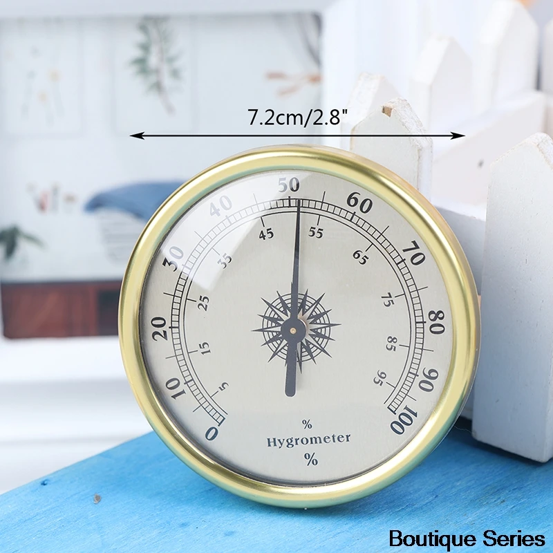 Внутренний и наружный универсальный гигрометр с золотым эстетическим диаметром