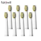 Насадки для зубной щетки Fairywill, сменные насадки для зубной щетки, мягкая щетина, прочная Очистка для детской модели