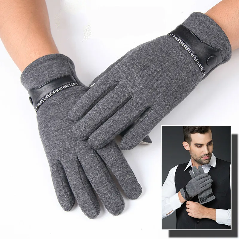 Роскошные кожаные мото Guantes PU лоскутные толстые перчатки мужские зимние перчатки мужские мотоциклетные теплые перчатки противоскользящие