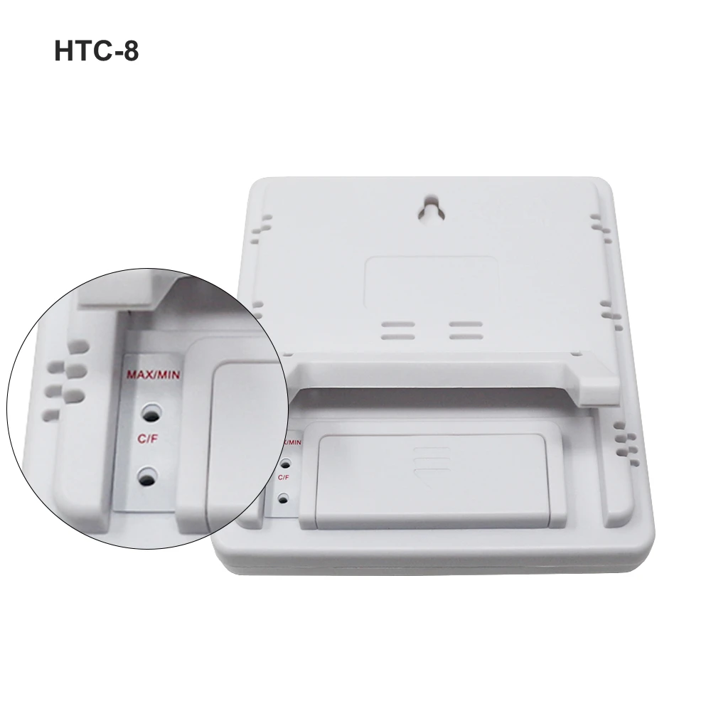 HTC-1 HTC-8, цифровой термометр, гигрометр, метеостанция, будильник, настенный электронный измеритель температуры и влажности