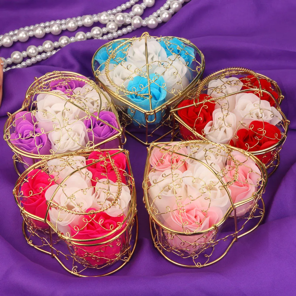 Романтическое ароматизированное мыло с розовым цветком для ванны в случайном