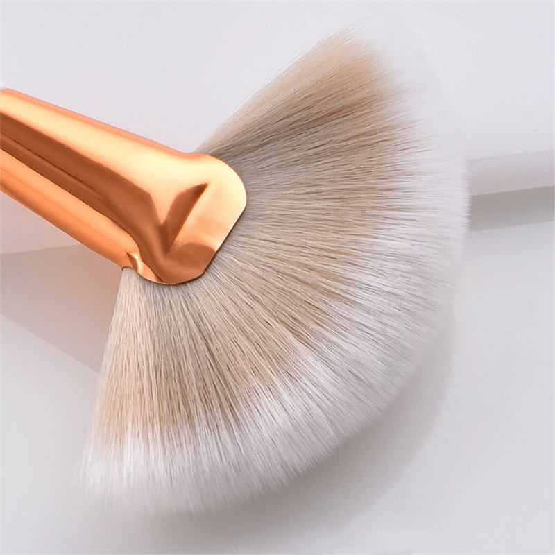 

8 Pcs Professional White Makeup Brushes Sets Powder Blush Foundation Eyeshadow Make Up Brushes Rose Gold Aluminum Tube Cosmetics
