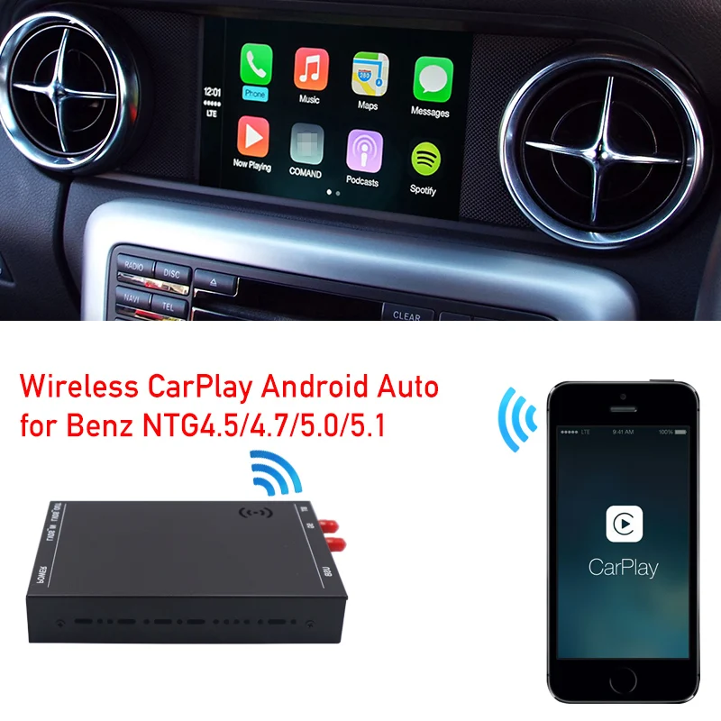 Günstig SLK Klasse R172 Fabrik Audio Radio Bildschirm Retrofit Drahtlose Carplay Decoder Box Android Auto Interface Gerät Mit Original Mic