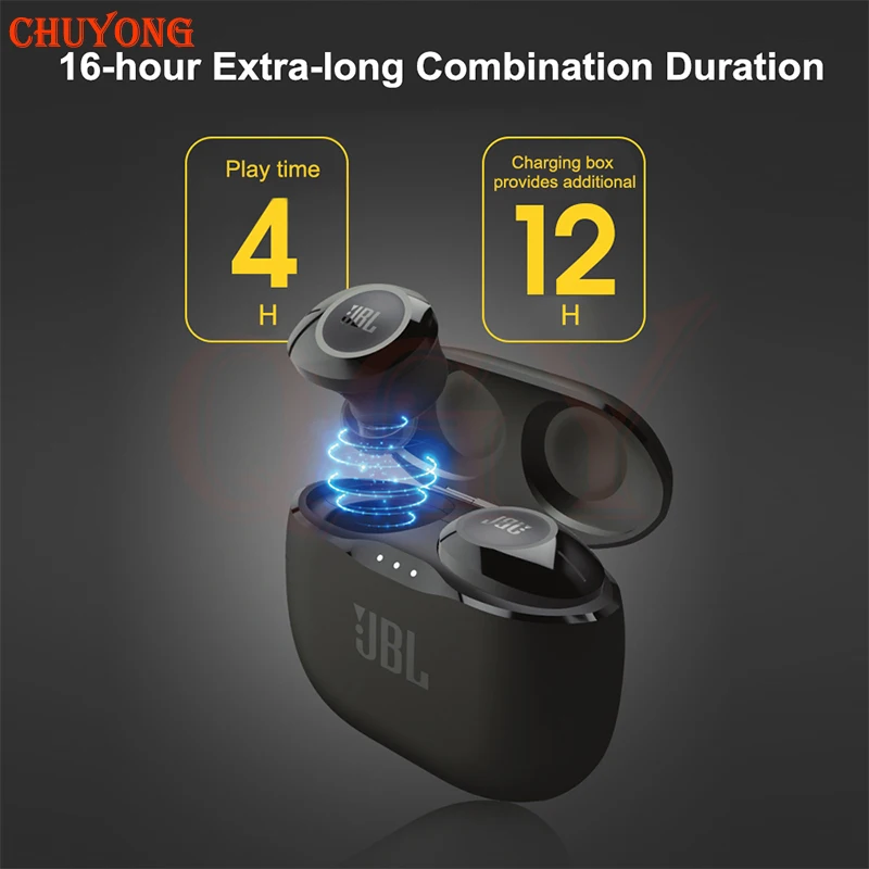

JBL TWS120 Headphone True Wireless Bluetooth Earphones TUNE 120 Portable Stereo Earbuds T120 Earpieces T120TWS Headset