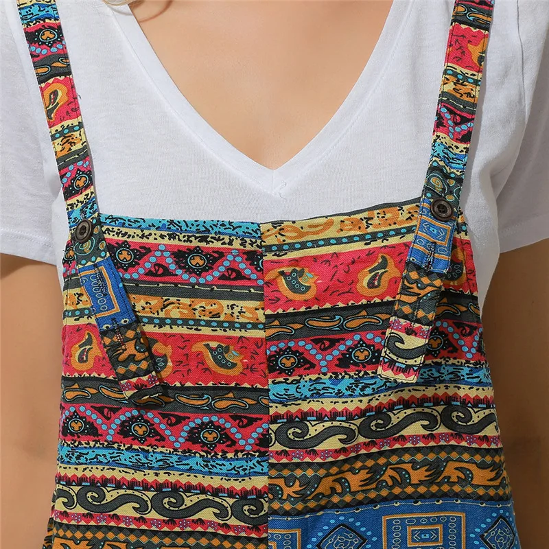 

Painted Comfortable Trousers Hot Fashion Women Girls Loose Jumpsuit Ladies Overalls Pants Casual Playsuits Plus Size S-2XL