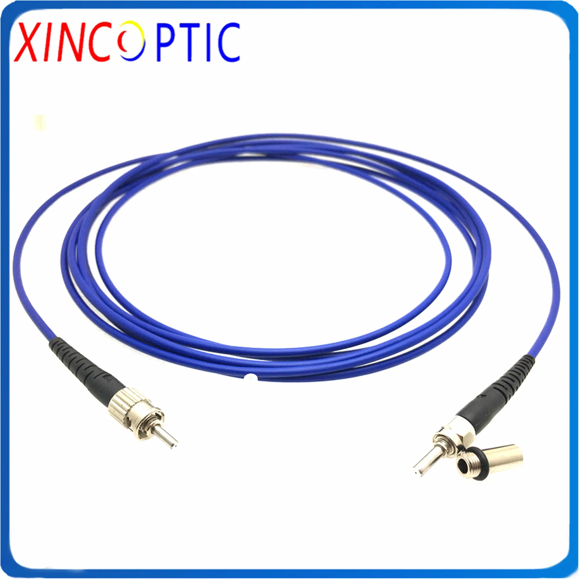 Многомодовый армированный оптоволоконный патч корд из чистого кремнезема 400 мкм