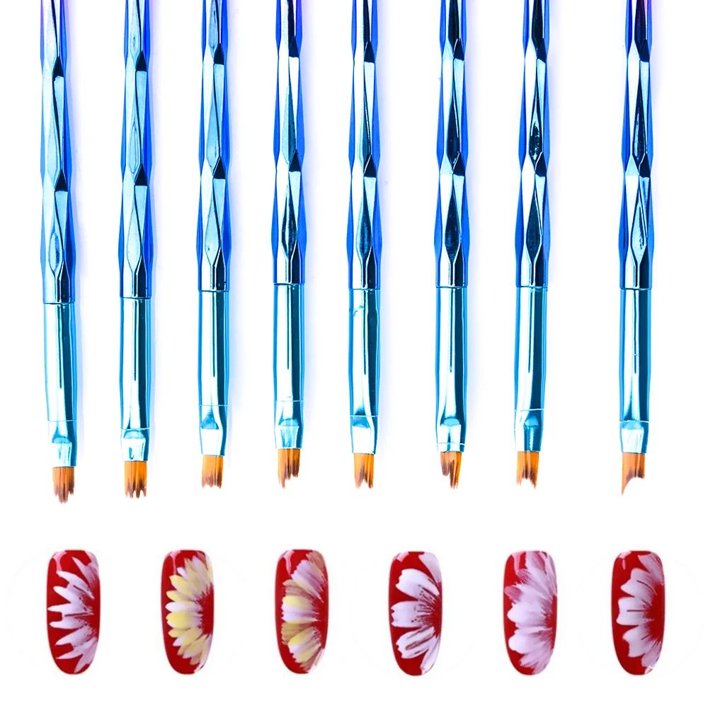 Профессиональный набор кистей для французского маникюра акриловые УФ гель