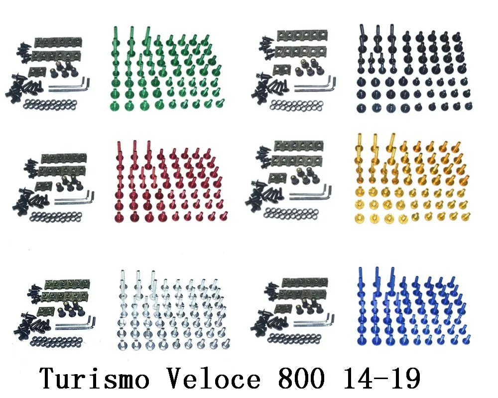 

Мотоцикл Полный Обтекатель Болты Комплект болты для кузовных работ для Fit MV Agusta Turismo Veloce 800 2014-2019