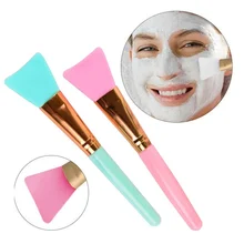 Silicone Facial Mud Mask Make Up Brush Soft Head DIY Mask Mixing Brush Tool Skin Face Care Daily Beauty Cosmetic
