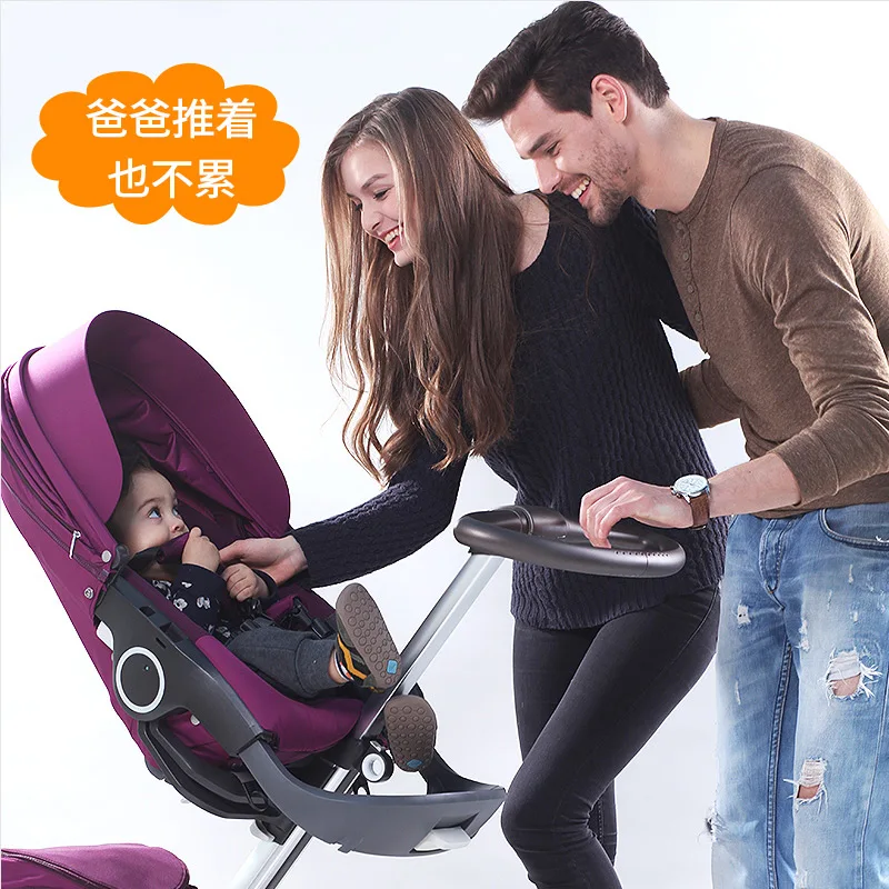 Роскошная коляска с высоким ландшафтом может сидеть наклонный светильник