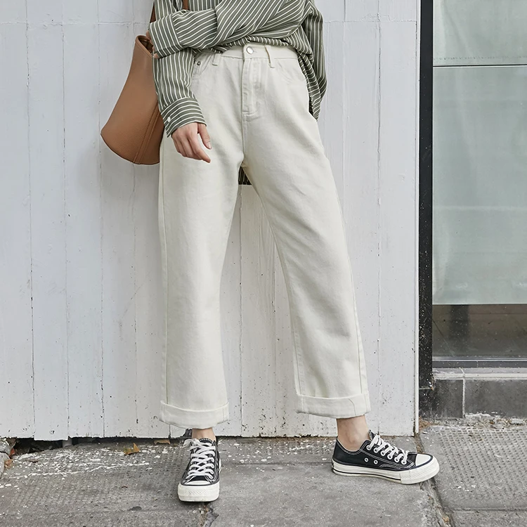 2020 подходит ко всему. Светильник с высокой талией цветные джинсы женские