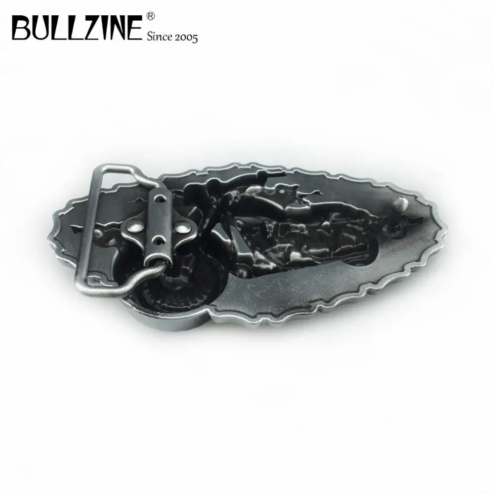 Bullzine оптовая продажа Ретро цинковый сплав мотор пряжка на ремешке ковбойские