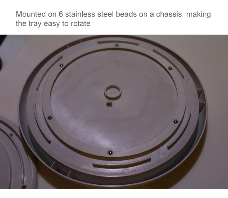 Вращающаяся на 360 ° круглая полка для хранения специй поднос поворотный стол