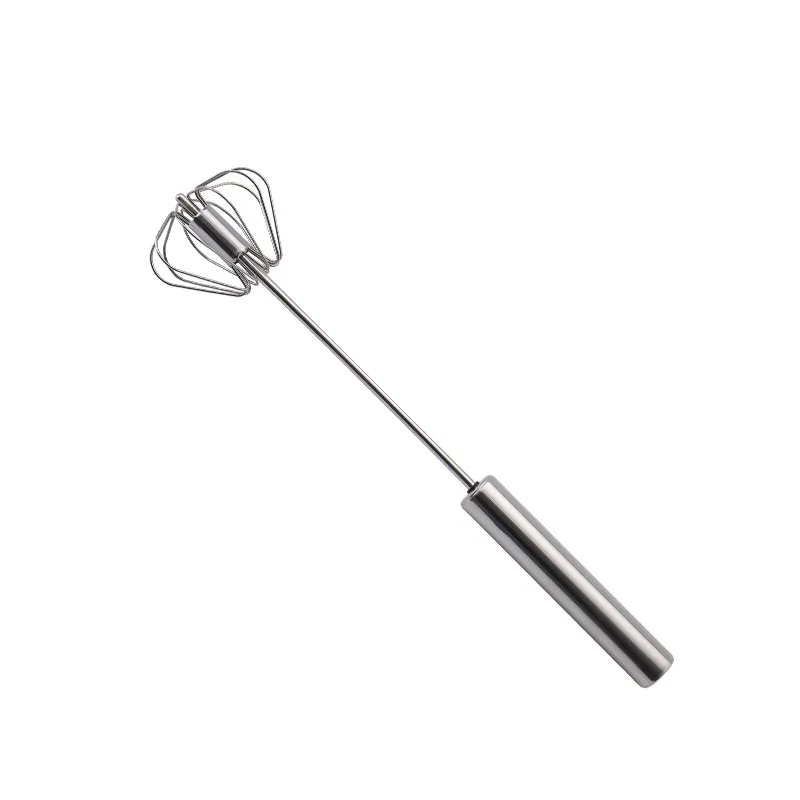 

Semi-Automatic Mixer Egg Beater Manual Self Turning 304 Stainless Steel Whisk Hand Blender Egg liqu Cream Stirring Kitchen Tools