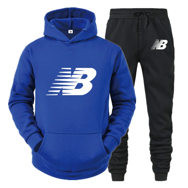 

New Sport Men's Brand Tracksuit Autumn Running Hoodie+Pants Sets 2 pieces Sweatshirt Set Gym Clothes Men Suit Men's c