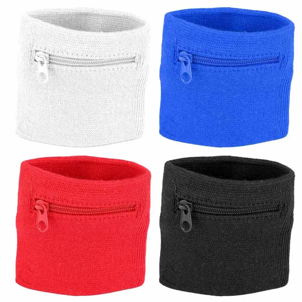

Zipper Wrist Wallet Pouch Running Sports Arm Band Bag For MP3 Key Card Storage Bag Case Badminton Basketball Wristband Sweatband