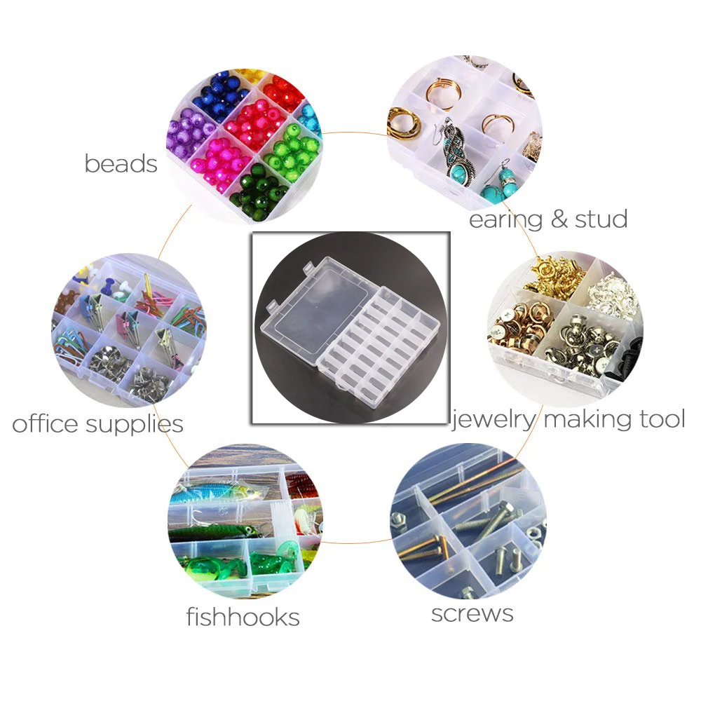 Пластиковый Органайзер с 24 отделениями коробка для хранения флоссов вышивкой