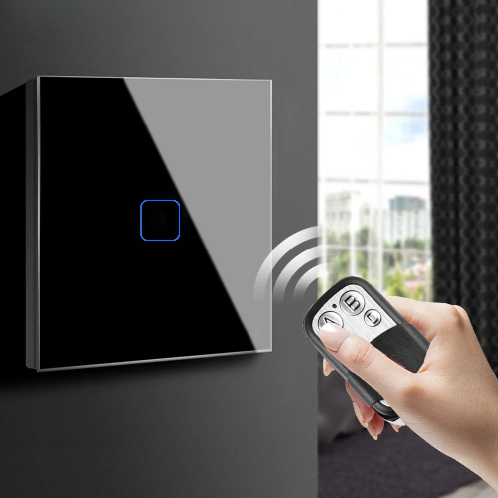 Настенный сенсорный выключатель со светодиодной подсветкой 220 В 1