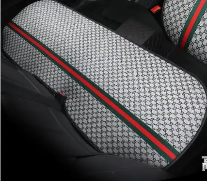 back seat gray 1pc Новые подушки для автомобильных сидений, чехлы для сидений, летние поставки, льняные, четыре сезона, универсальная сетка для сиденья, красная Подушка - Название цвета: back seat gray 1pc