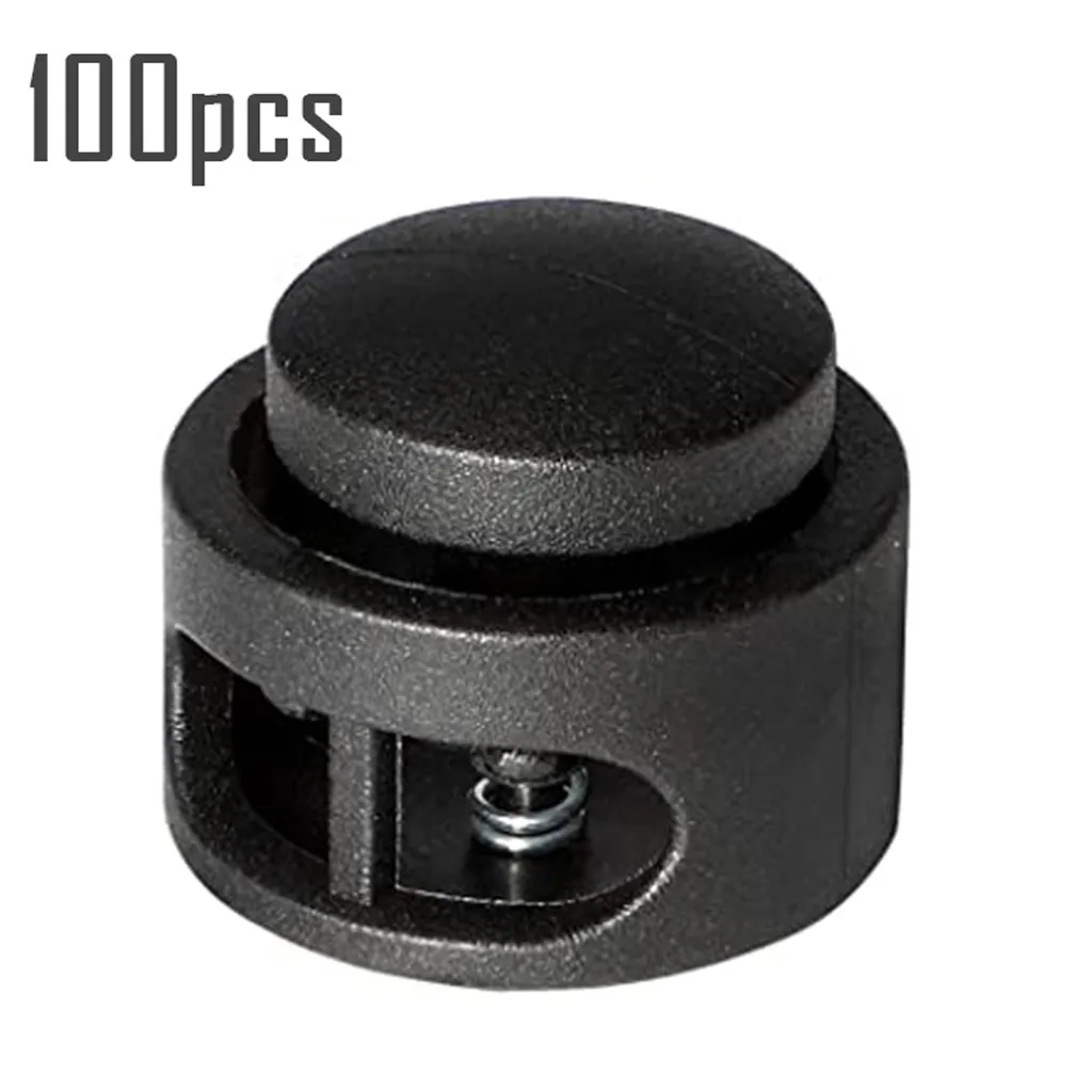 Замки для Веревки шнура 100 шт. зажимы конца веревки круглые шарики багажа стопор