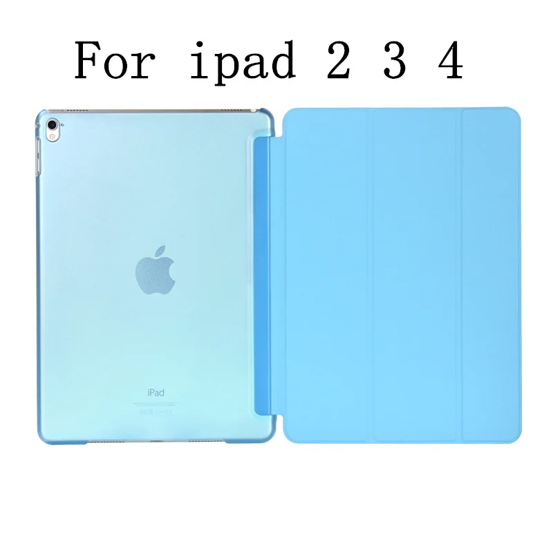 For ipad 2 3 4 blue Роскошный планшет противоударный Смарт кожаный чехол-подставка для Apple IPad Air Pro 9,7 дюймов IPad 2 3 4 I Pad 5 6 Air 1 2 Coque - Цвет: For ipad 2 3 4 blue