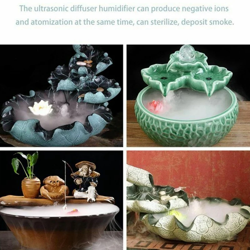 Ультразвуковой распылитель воды фонтан пруд увлажнитель воздуха с европейской