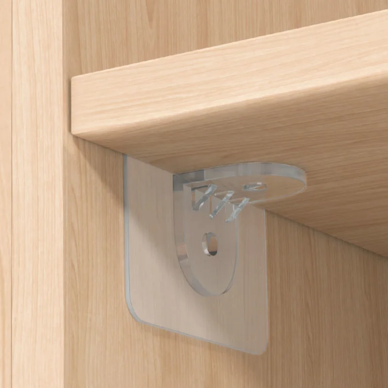 

5/50/100Pcs Adhesive Shelf Support Pegs Drill Free Nail Instead Wardrobe Holders Closet Cabinet Shelf Support Clips Wall Hangers