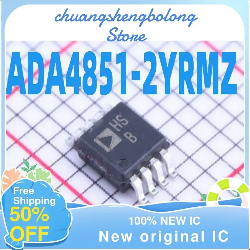 

10-200PCS ADA4851-2YRMZ-RL7 HSB MSOP-8 New original IC Dual Channel Operational Amplifier