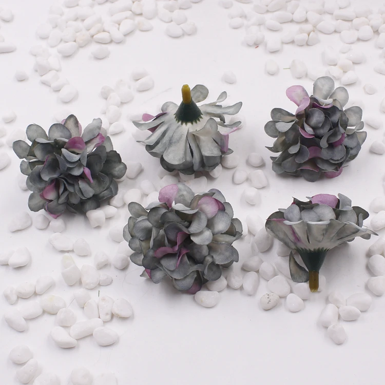 10 шт. 4 см искусственные хризантемы шелковые головки цветов DIY ручной работы