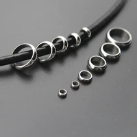 50pcslot 2 3 4 5 6 8 mm 316l stainless steel bead spacers rings for jewelry bracelet necklace making diy accessories findings